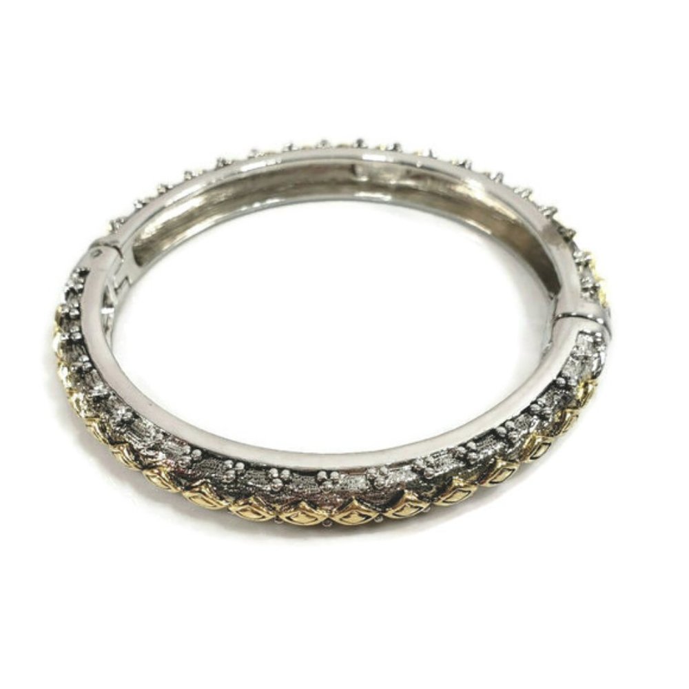 Chico's Silver Gold Tone Cuff Bracelet